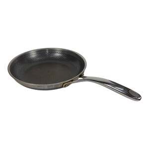 HexClad 11" Hybrid Nonstick Stainless Steel Ceramic Frying Pan Skillet No Lid